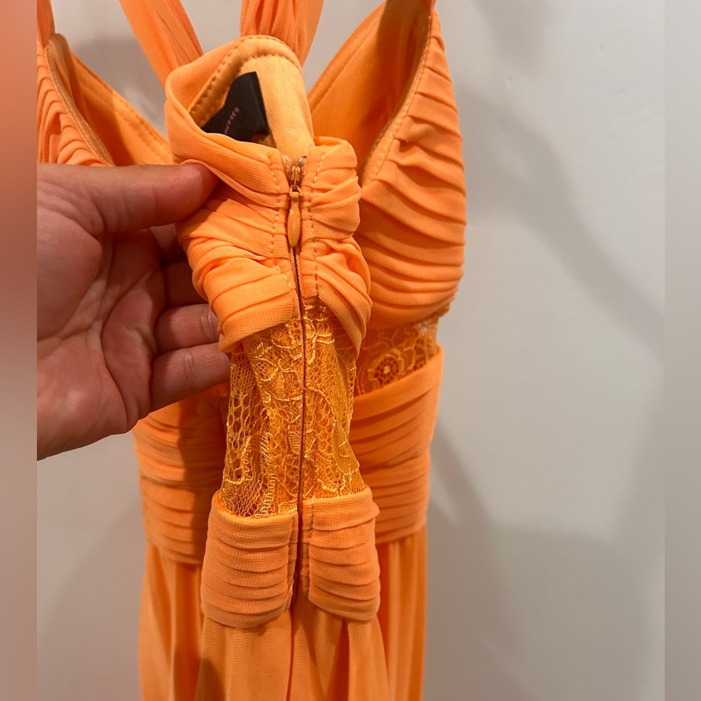 Elegant Orange Maxi Dress - Picture 7 of 10